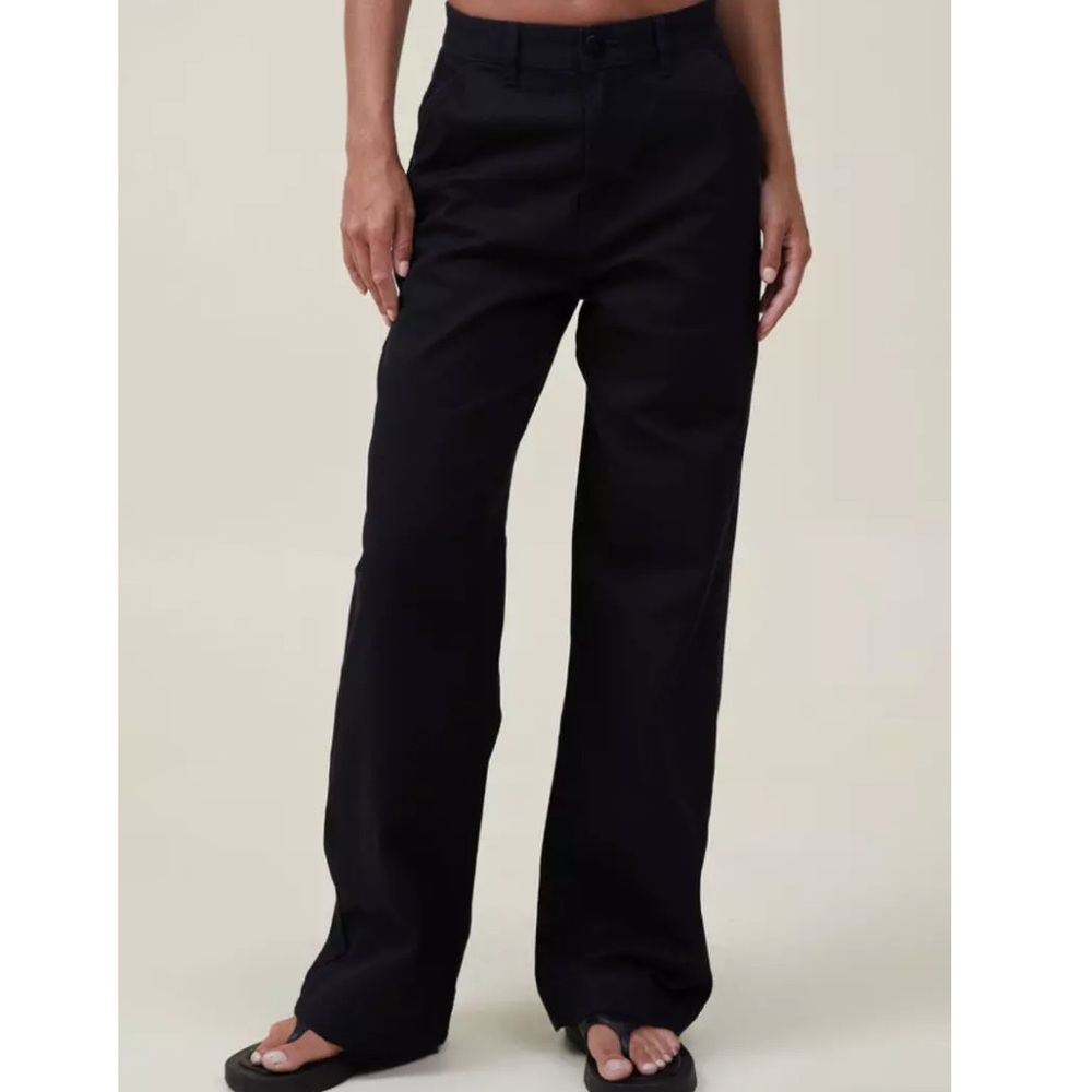 Cotton On Carter Wide Leg Pants in Black. Size 2. Never worn.